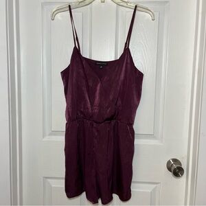 Kendall & Kylie Burgundy Spaghetti Strap Romper